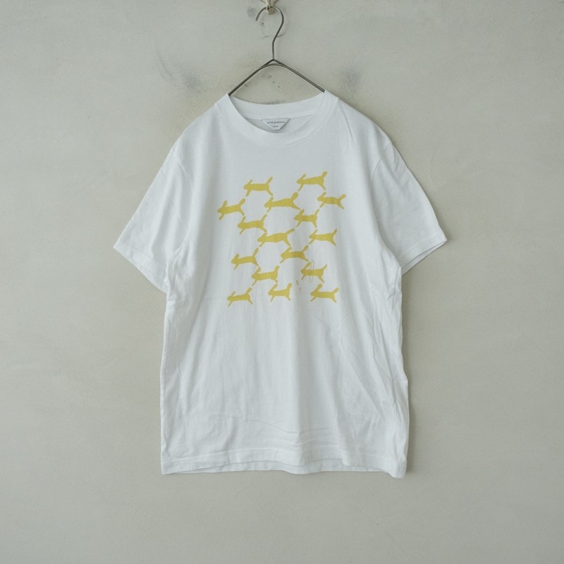 ミナペルホネン mina perhonen run run run プリントコットンTシャツ M