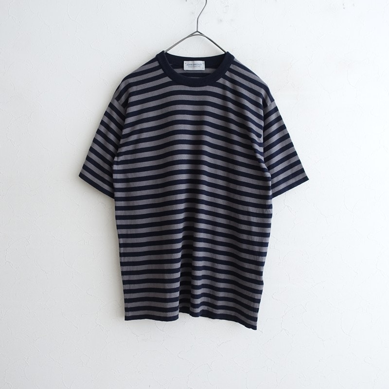 ����󥹥�ɥ졼 JOHN SMEDLEY ���åȥ󥯥롼�ͥå�Ⱦµ�˥åȥץ륪���С�  S (1-2604-393)��12E62��