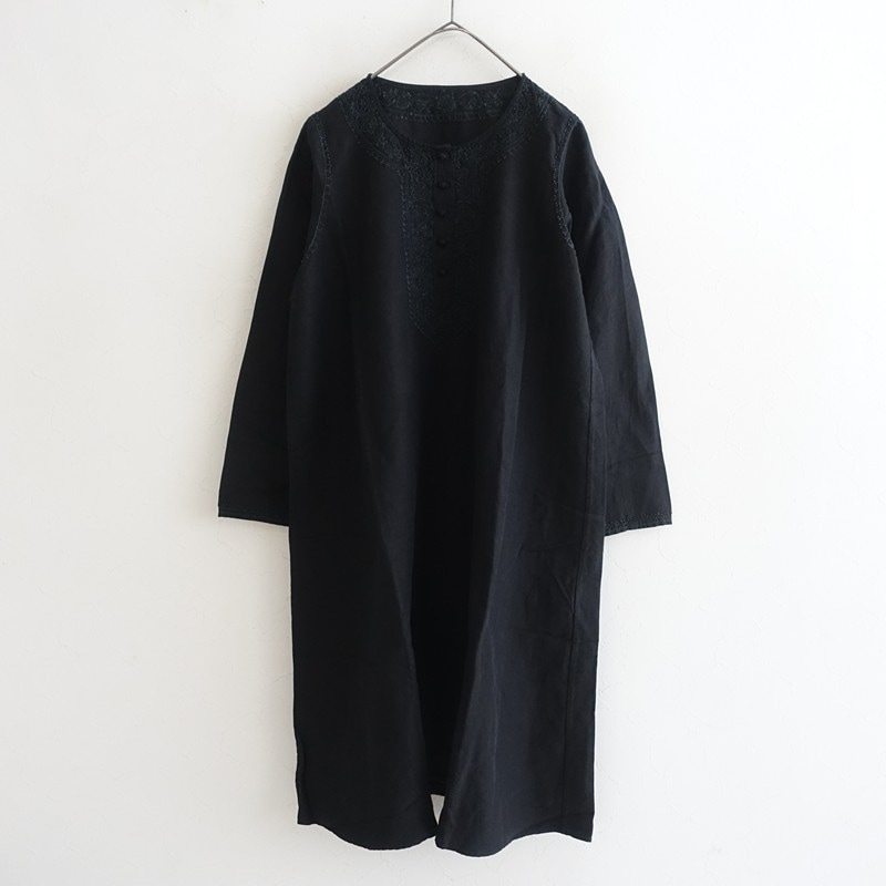 ネストローブ nest Robe リネンさくら染めカフタンワンピース F (j25