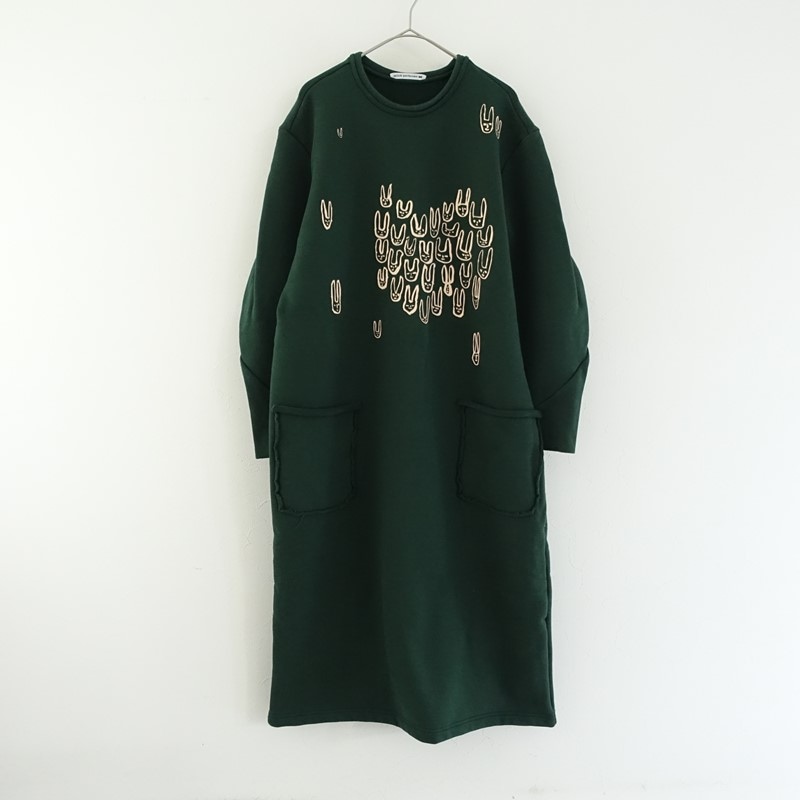 定価3.9万】ミナペルホネン mina perhonen palmier スウェットドレス 