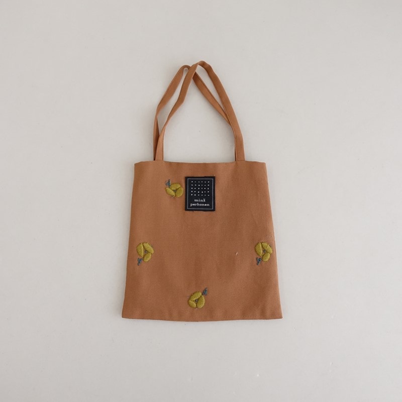 美品】ミナペルホネン mina perhonen forest parade カーフレザー巾着