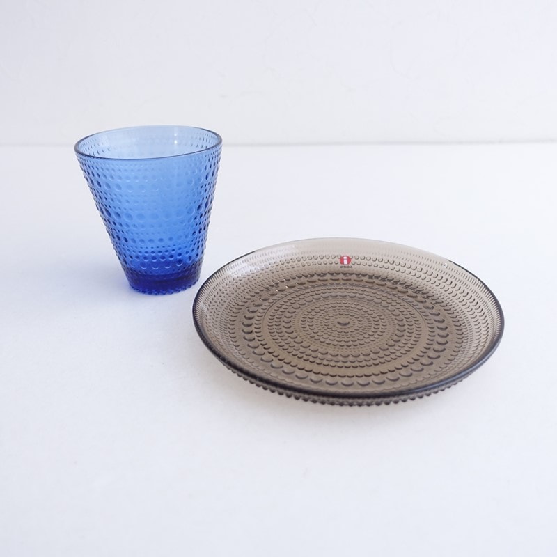 ���̲��ۥ��å��� iittala Kastehelmi ����֥顼 ����ȥ�ޥ��֥롼 �ץ졼��17cm ����� 2�����å�   (wa5-2603-66)��30F62��