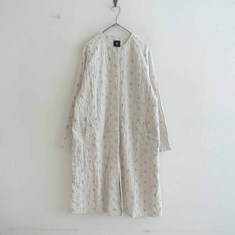 ��2024SS/���5.1���ۥ᥾��ɥ����� maison de soil QUILTED ORGANIC COTTON BLOCK PRINT COAT  1 (jjk25-2605-404)��11F62��