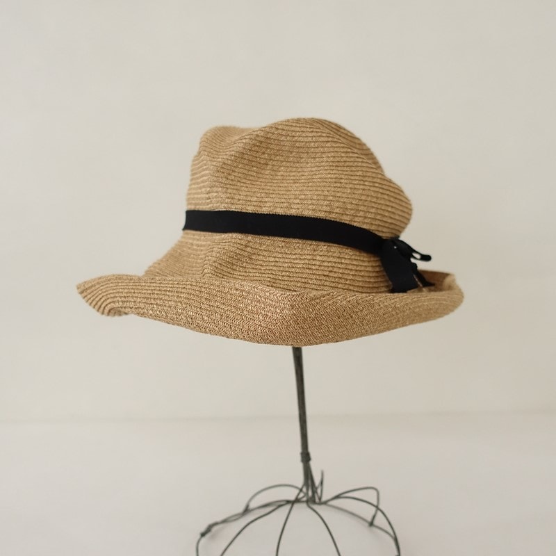 �����2���ۥޥ��奢���� mature ha. BOXED HAT 11cm brim grosgrain ribbon �ܥå����ϥå�   (ha10-2605-107)��51F62��