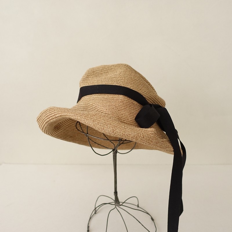 �����2.2���ۥޥ��奢���� mature ha. BOXED HAT 11cm brim grosgrain ribbon �ܥå����ϥå�   (ha10-2606-87)��01G62��