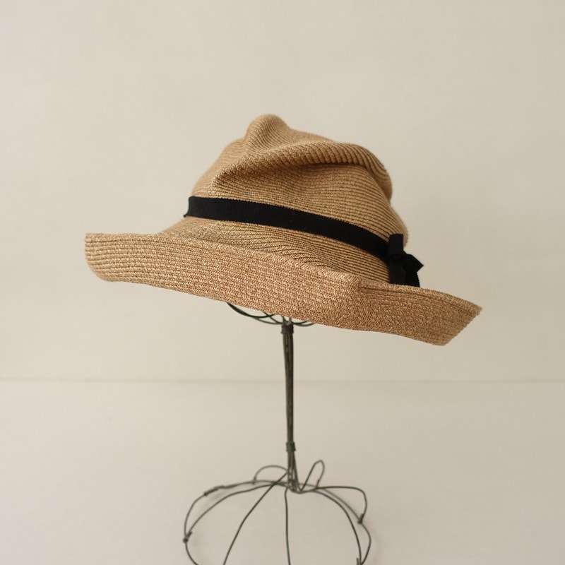 ������/���1.7���ۥޥ��奢���� mature ha. BOXED HAT 11cm brim grosgrain ribbon �ܥå����ϥå�   (ha10-2606-85)��01G62��