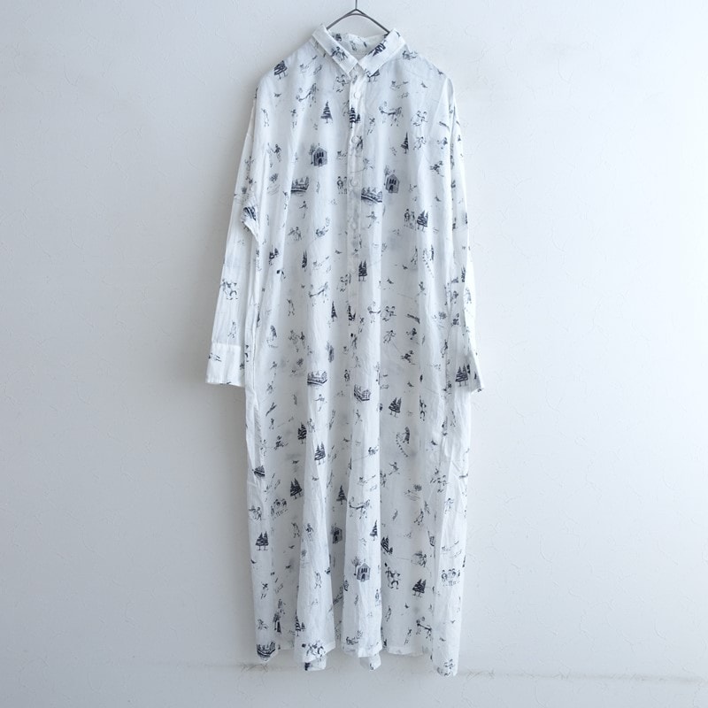 ������ɥޥ󥺥ơ��顼 R&D.M.Co- SNOW DIARY LONG SHIRT �ץ��ȥ���ĥ��ԡ���  - (25-2606-434)��41G62��