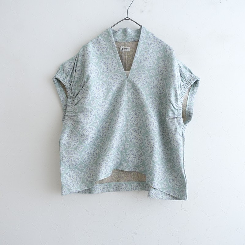 ������/���2.8���ۥ��ݥ����� SPOLOGUM CACTUS FRENCH GATHER BLOUSE V�ͥå��ץ륪���С�  - (25-2606-254)��41G62��