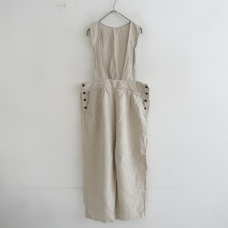 ネストローブ nest Robe リネンスキッパーネックロングワンピース F