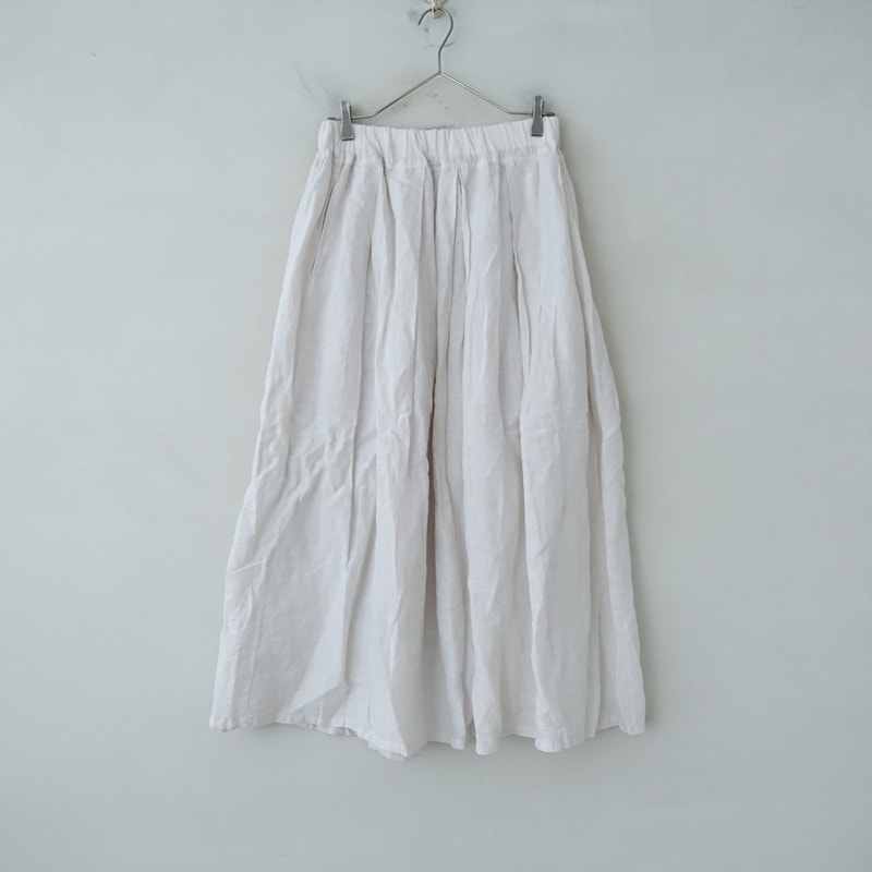美品✨nest robe ネストローブ リネン タック ギャザー マキシスカート ネストローブ nest Robe リネンタックギャザーマキシスカート F (sk27