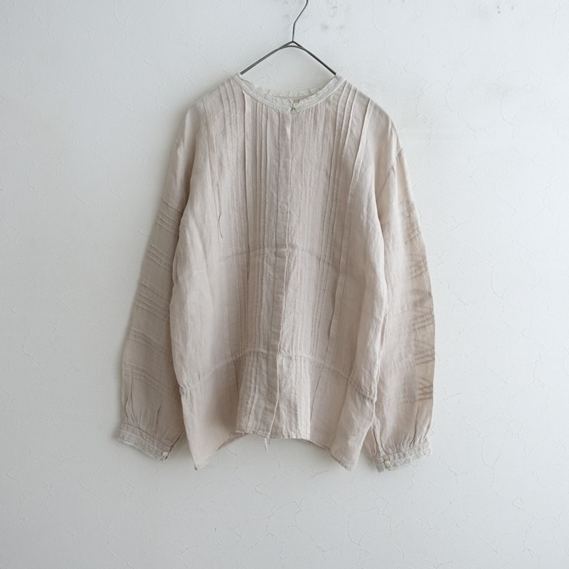 メゾンドソイル maison de soil レース使いリネンピンタック2WAY