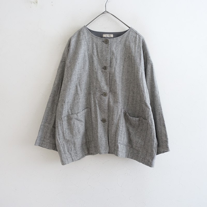 ネストローブ nest Robe リネン近江晒クロップドワイドパンツ F (25