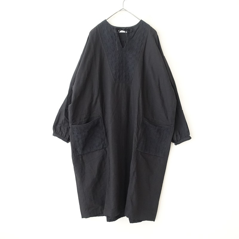 kapitalワンピース キャピタル KAPITAL 異素材切替コットンワンピース 0 (25-2606-626