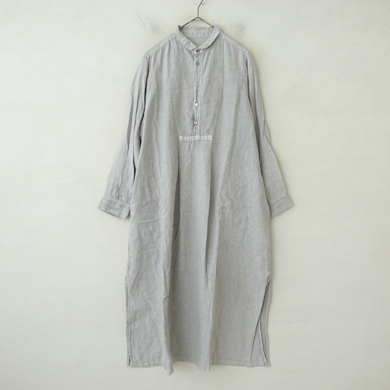 ネストローブ nest Robe リネンベンガラ染めスモックワンピース F (2