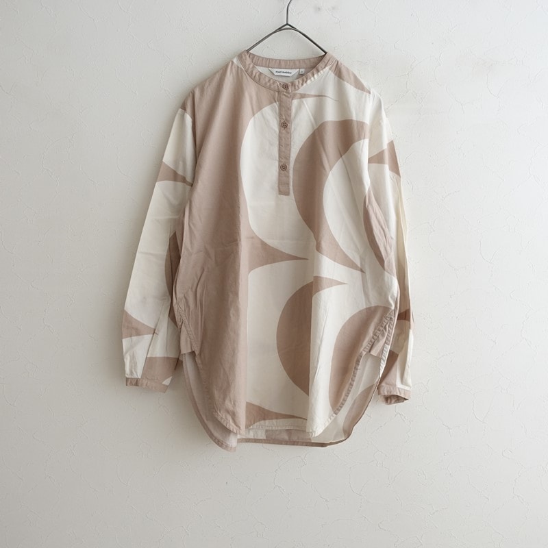 マリメッコ marimekko コットンチュニックシャツ 36 (33-2607-152 