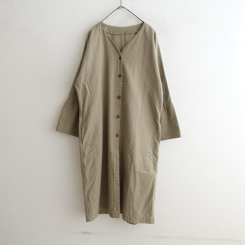 ネストローブ nest Robe 定番 リネンスタンドフリルブラウス F (m33