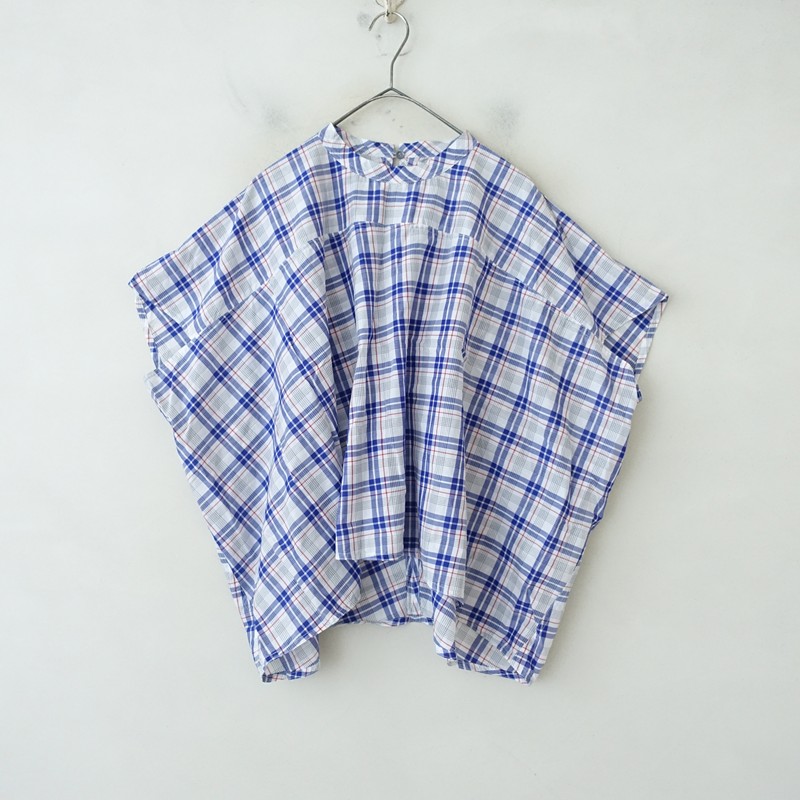 ��2026SS/���7.4���ۥ��ե����ɡ��� SOFIE D��HOORE BASKER CHECK wide sleeveless crew neck shirt  34 (k1-2607-74)��10H62��