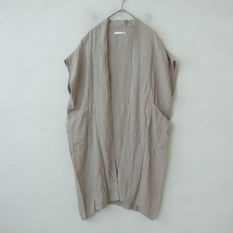 定価2.9万】エヴァムエヴァ evam eva linen long vest リネンスリーブ 