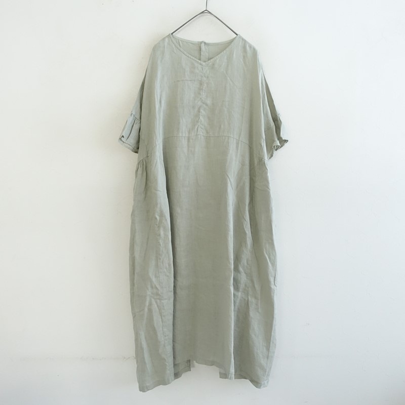 ネストローブ nest Robe リネンフリルスタンドカラーチュニック F (2 