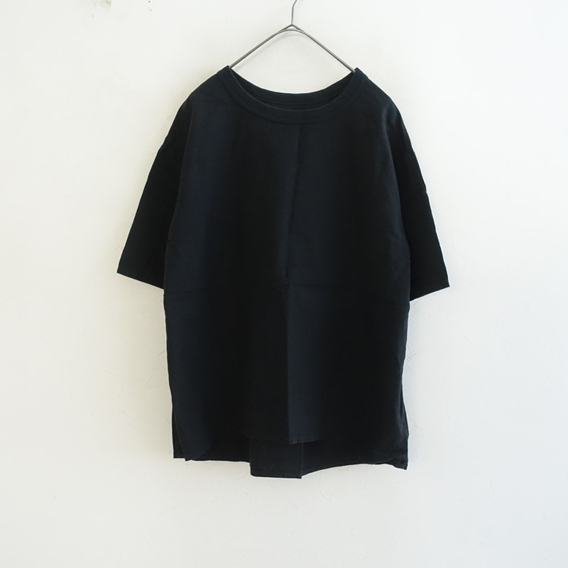 �ޥ��� maillot linen rich back tuck half sleeve shirt Tee �֥饦��  1 (1-2607-30)��30H62��