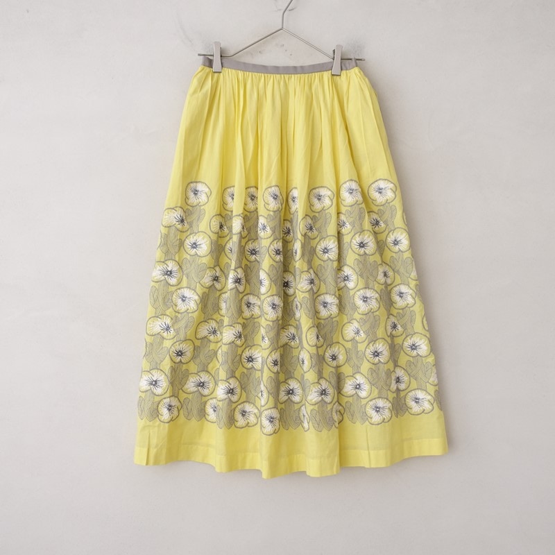 美品】ミナペルホネン mina perhonen picnic flower プリントタック