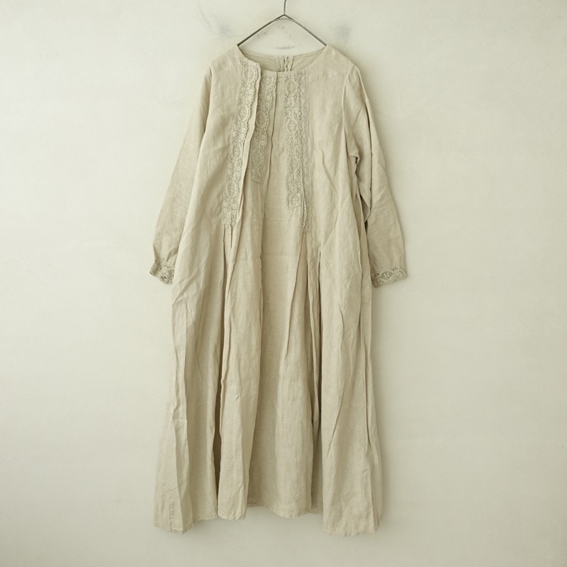 定価2.7万】ネストローブ nest Robe リネン×レースナイトキャミソール