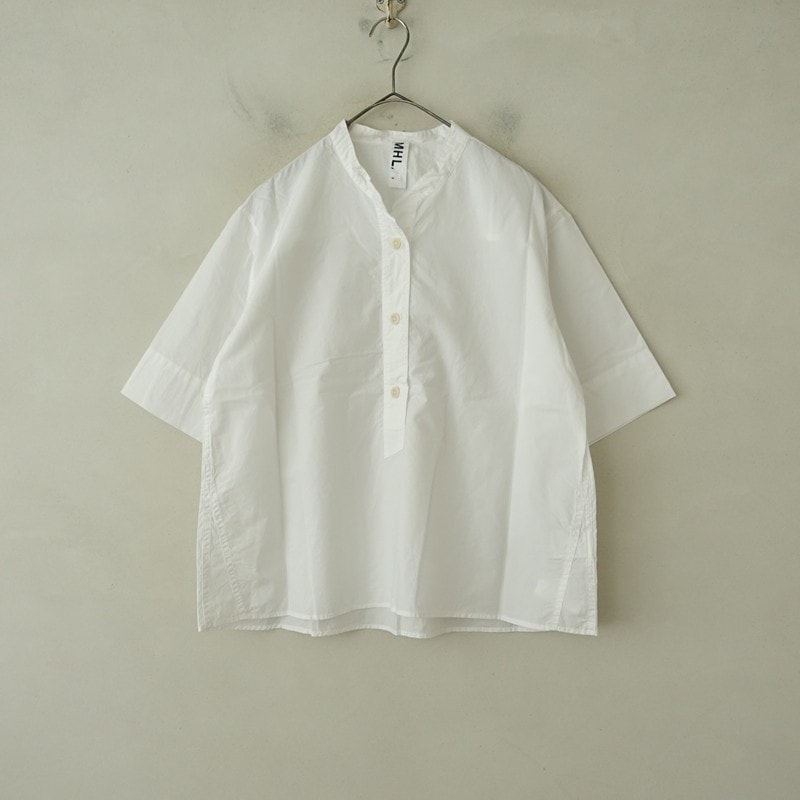 ��2024/���2���ۥޡ�����åȥϥ����� MHL. COTTON RAMIE POPLIN S/S SHIRT  2 (2-2608-110)��30I62��