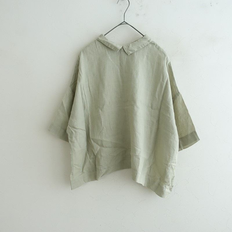 美品/定価2.2万】ネストローブ nest Robe リネン天然染め2wayブラウス