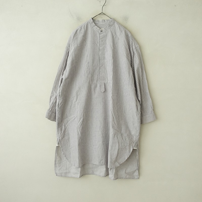 定価2.4万】ネストローブ nest Robe バンドカラーシャツワンピース F