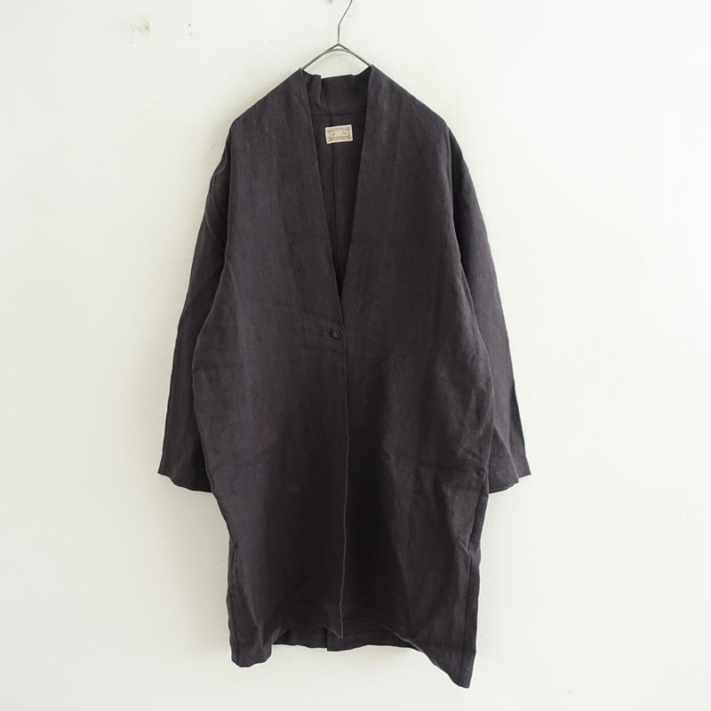定価2.9万】 中川政七商店 厚手麻の羽織コート (jk33-2608-449)【81I62