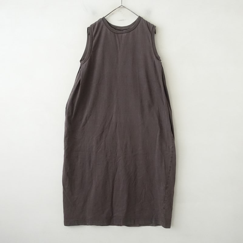 ネストローブ nest Robe リネンスキッパーネックロングワンピース F