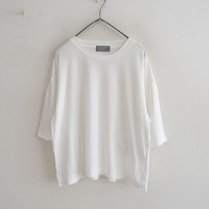 ������/2025SS/���1.7���ۥޡ�����åȥϥ����� MARGARET HOWELL SHEER COTTON JERSEY TOP  2 (25-2608-695)��42I62��