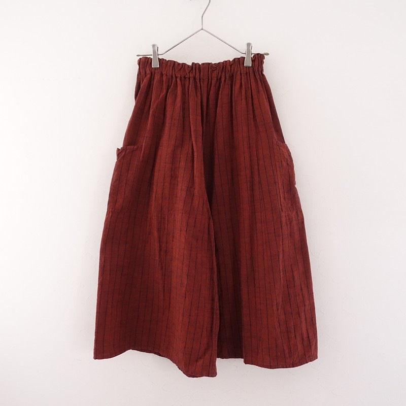 美品】ヤンマ産業 YAMMA 会津木綿キュロットパンツ (2-2608-647