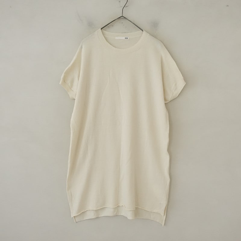 エヴァムエヴァ evam eva コットンニットチュニック (j33-2609-74