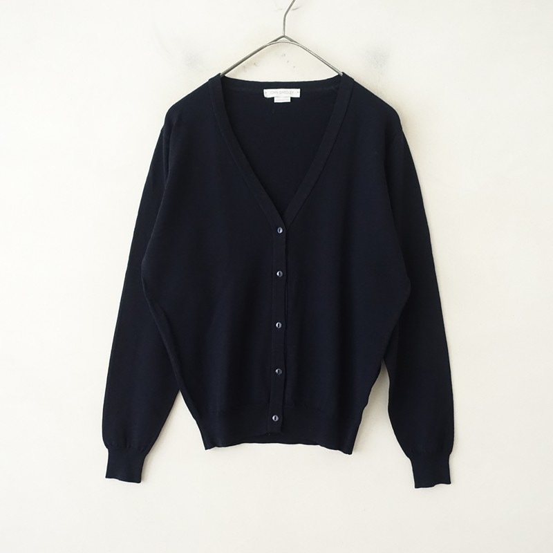 ジョンスメドレー JOHN SMEDLEY ウールニットカーディガン M (25-2608