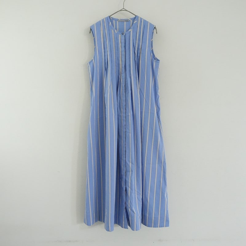 新品✳︎Le pivot✳︎ストライプノースリーブワンピース ルピボット Le pivot コットンブレンドストライプノースリーブ