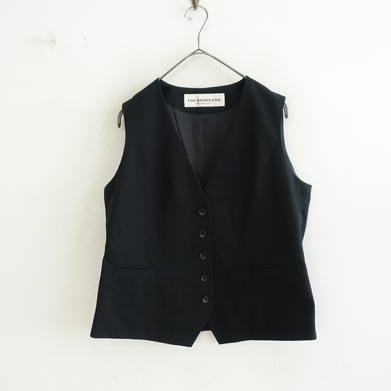�����2.7���ۥ��󥾡��� THE SHINZONE SUMMER GABADINE GILET ���ޡ�����Х��󥸥�  36 (33-2609-236)��40J62��