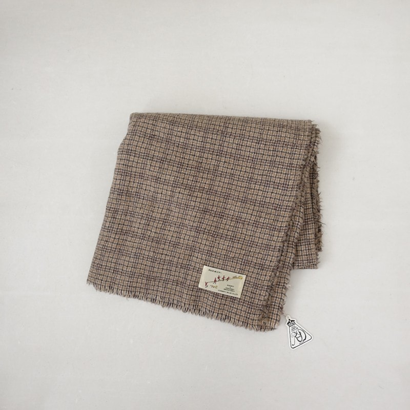 �����2.8���ۥ�����ɥޥ󥺥ơ��顼 R&D.M.Co- WOOL GUNCLUB CHECK BLANKET ���ȡ���   (st10-2609-67)��50J62��