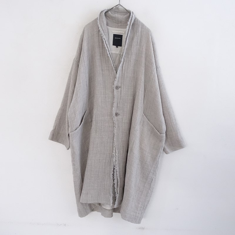 新品 57,200円 パドカレ リファインガーゼユーロMIXウールコート 定価5.7万】パドカレ pas de calais リファインガーゼユーロMIXコート