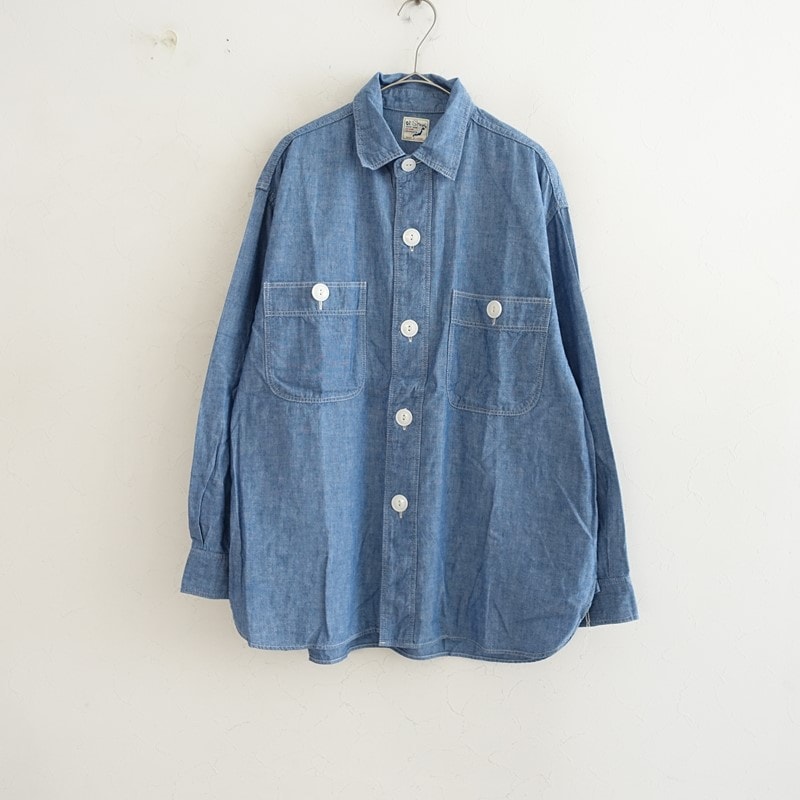オアスロウ orslow コットンシャンブレーシャツ (m33-2609-473)【41J62