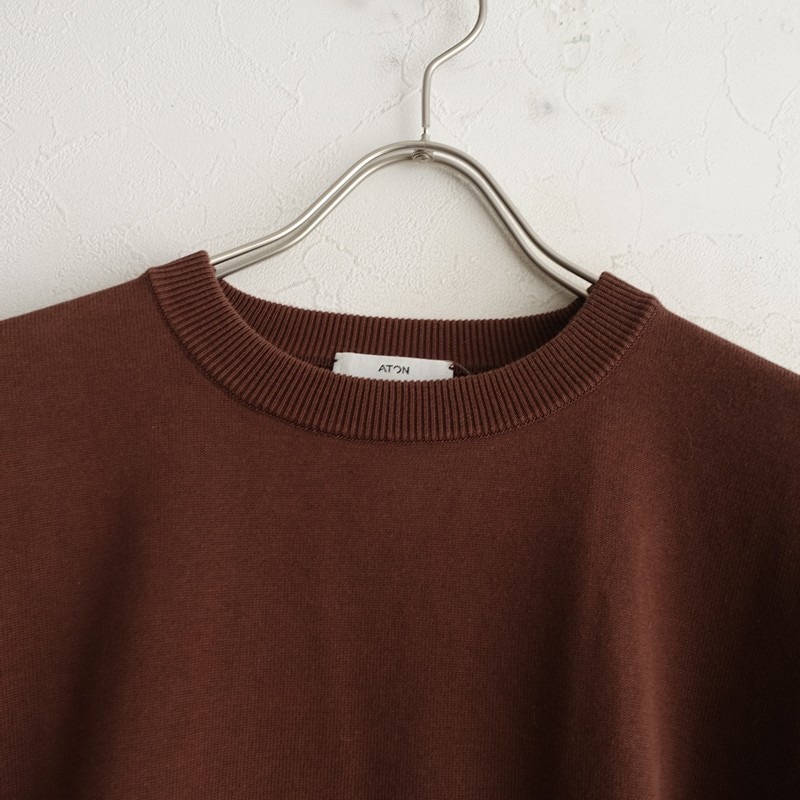 �ڥ��/���3.3���ۥ����ȥ� ATON NATURAL DYE HALF SLEEVE SWEATER ȾµT�����  6 (1-2511-16)��10L52��