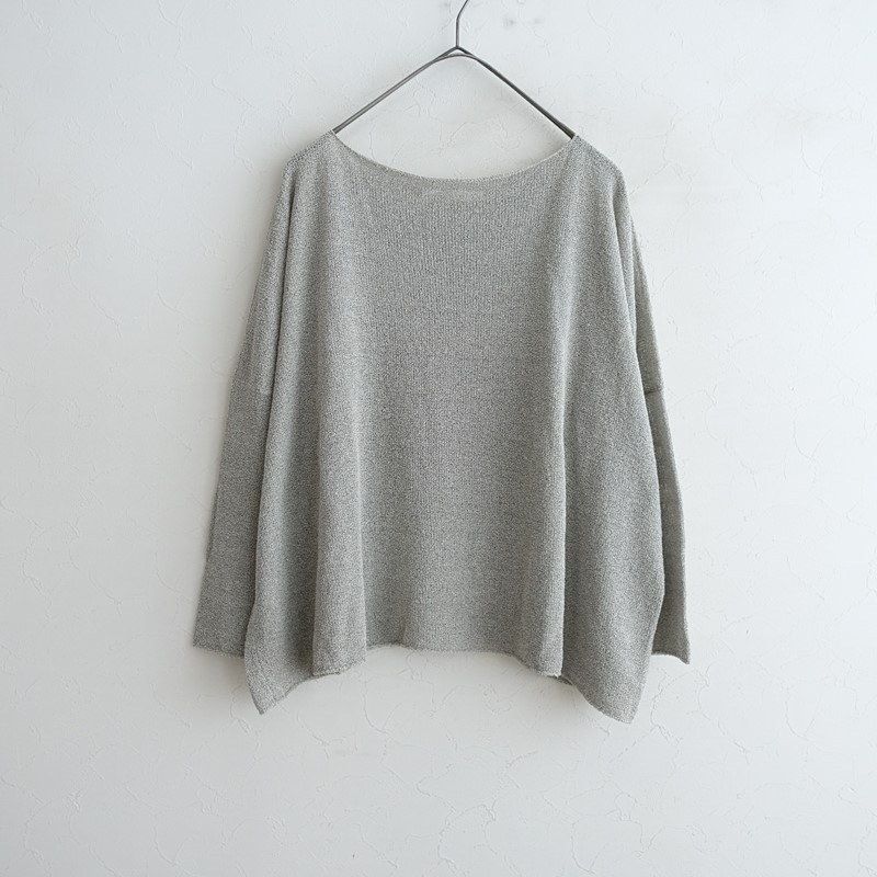 �����2.5����2025SS/�������२���� evam eva paper yarn pullover  M (4-2609-18)��20J62��