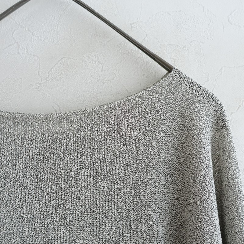 �����2.5����2025SS/�������२���� evam eva paper yarn pullover  M (4-2609-18)��20J62��