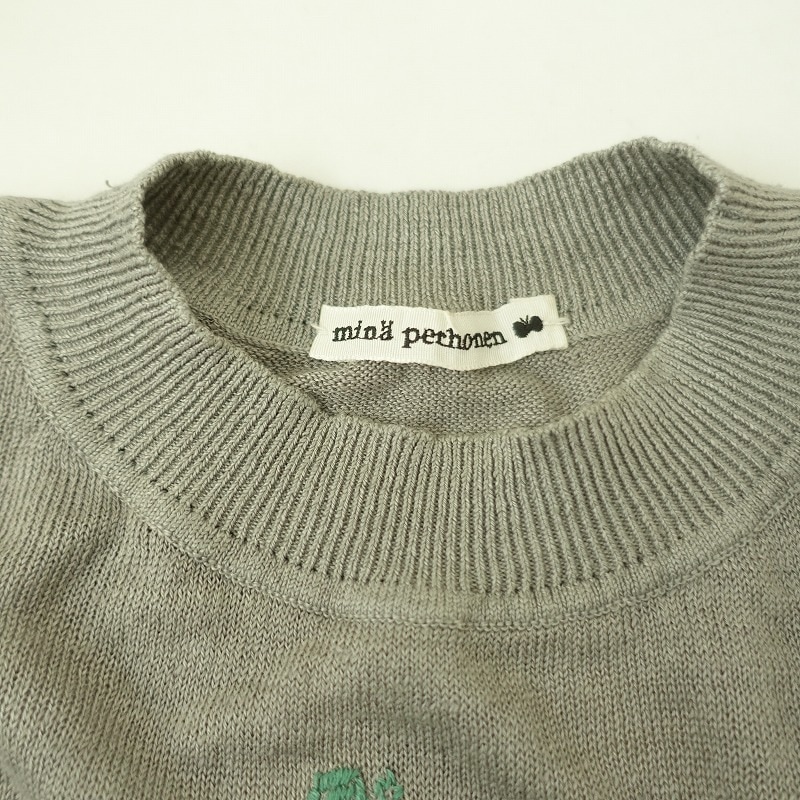 【完売品】mina perhonen wolf&flower ニット 38 完売品】mina perhonen wolf&flower ニット 38