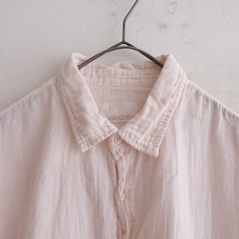 ��2026SS/���2.8���ۥ������ ARMEN 30sGAUZEGAUZE OVERDYE UTILITY COLLAR SHIRT  2 (k5-2608-5)��03H62��