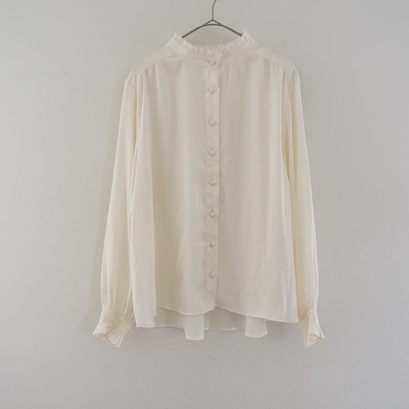 定価1.1万】ソソット sosotto アンティークサテンフリル衿ブラウス (2 