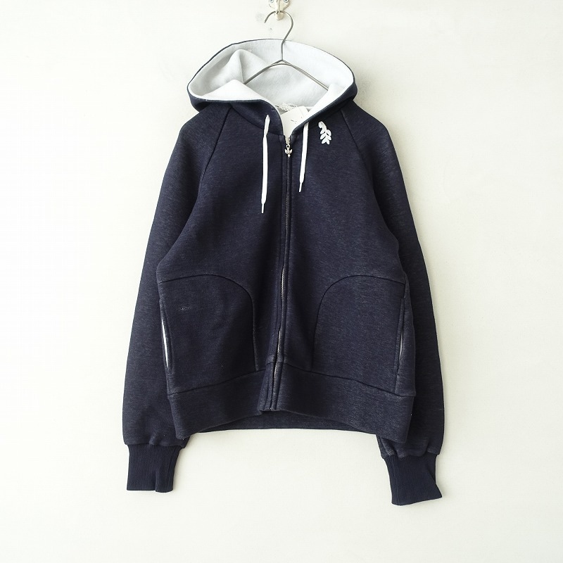 定価3.8万】ミナペルホネン mina perhonen slappe ジップアップパーカー 38 (33-2501-397)【32B52】  /ナチュラル服古着通販drop