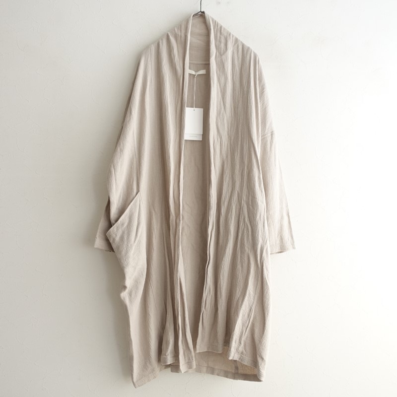2025/定価3.4万】エヴァムエヴァ evam eva linen cotton robe リネン