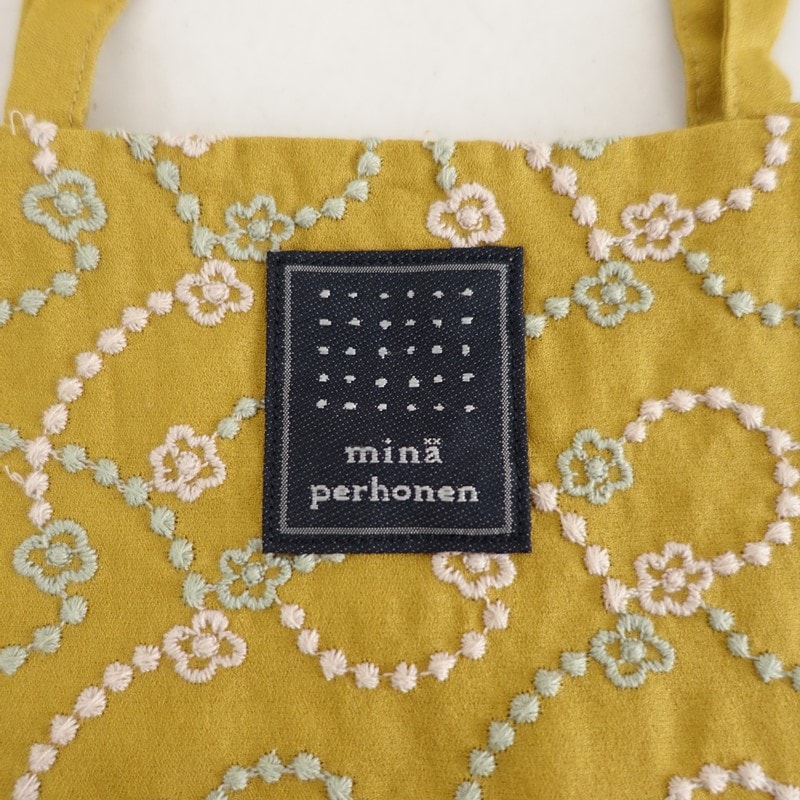 美品】ミナペルホネン mina perhonen flower leap mini bag ミニバッグ