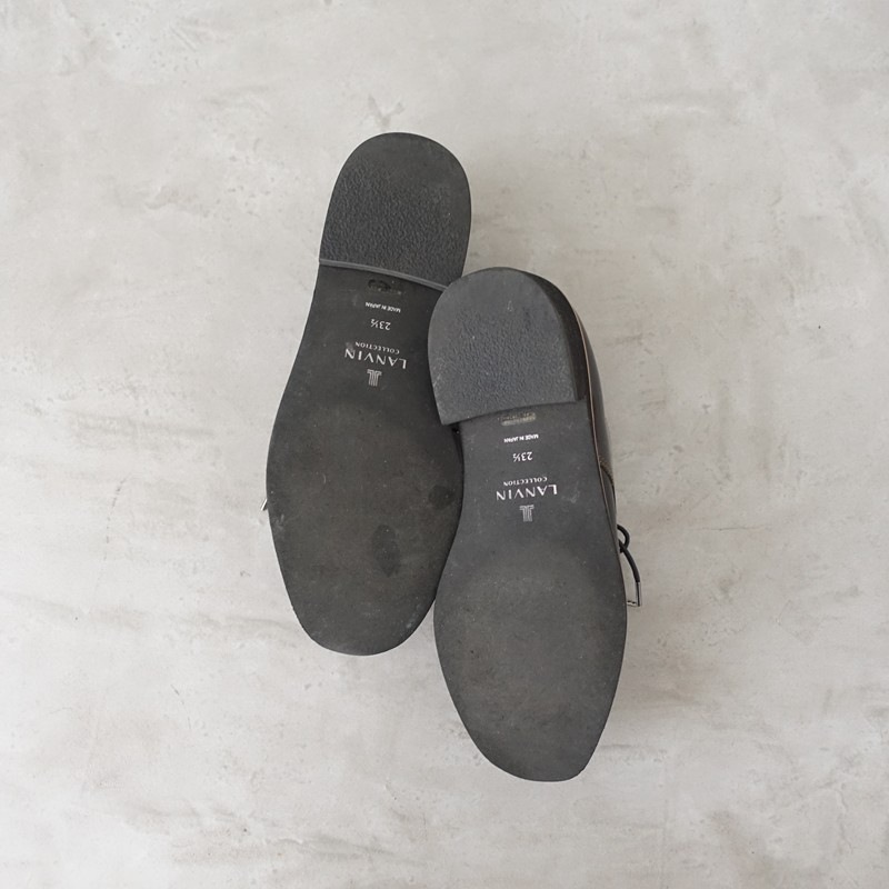 �����3���ۥ��Х� LANVIN �졼�����åץ��塼�� 23.5/23.5  23.5 (sh10-2603-134)��51D62��